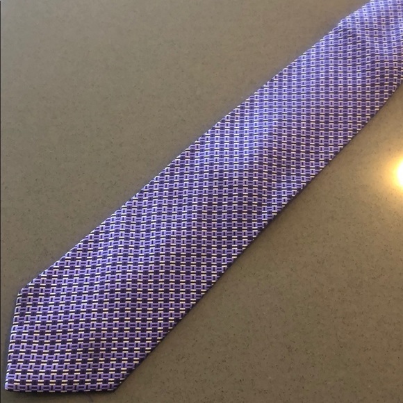 Tie Bar woven silk necktie - Picture 2 of 8